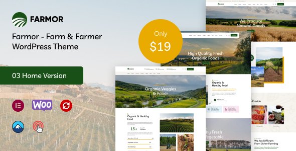 Farmor - Farm amp Farmer WordPress Theme TFx