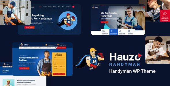 Hauzo - Handyman And Plumber WordPress Theme TFx