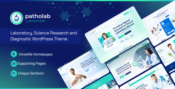 Patholab - Laboratory amp Science Research WordPress Theme TFx