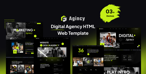 Agincy - Digital Agency HTML Template TFx
