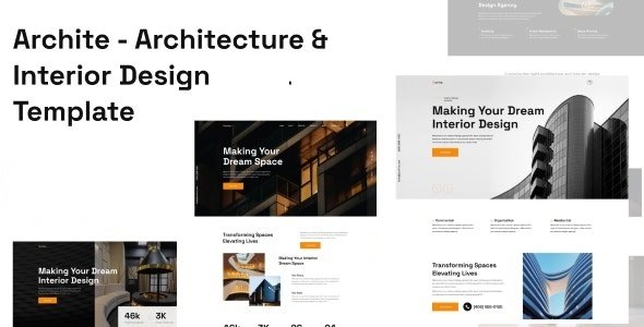 Archite - Tailwind CSS Architecture amp Interior Design HTML Template TFx