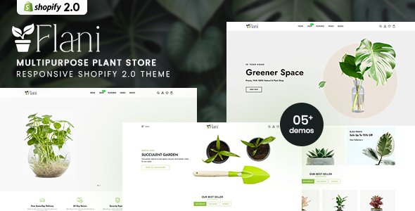 Flani - MultiPurpose Plant Store Shopify 20 Theme TFx