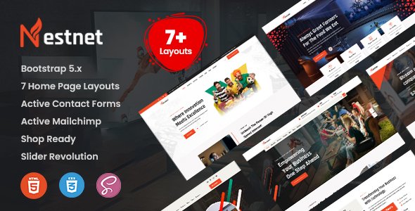 Nestnet - Internet Provider amp Satellite TV HTML Template TFx