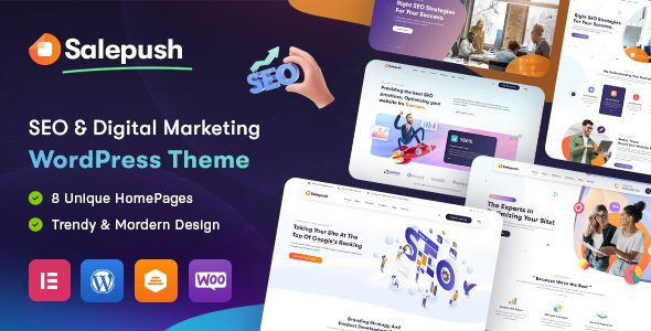 Salepush - SEO amp Digital Marketing WordPress Theme TFx
