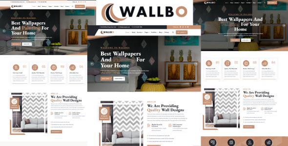 Wallbo - Wallpapers And Painting Services HTML5 Template TFx