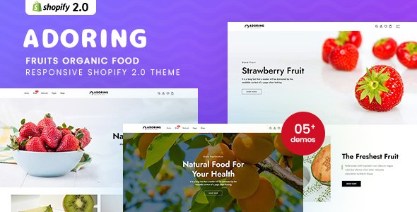 Adoring - Fruits Organic Food Responsive Shopify 20 Theme TFx