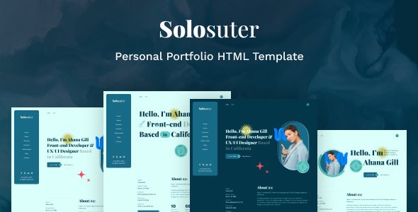 Solosuter - Personal Portfolio HTML Template TFx