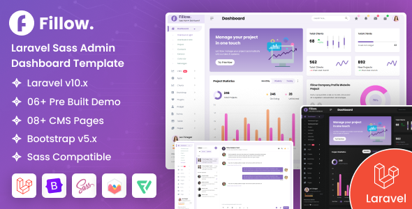Fillow - Laravel Saas Admin Dashboard Template TFx