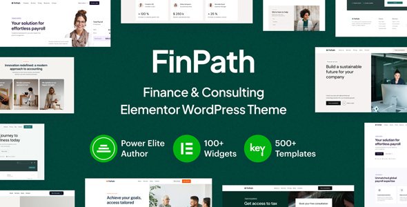 FinPath - Finance amp Consulting Elementor WordPress Theme TFx