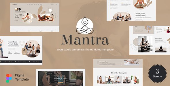 Mantra - Yoga Studio amp Meditation Figma Template TFx