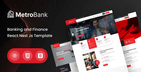 Metrobank - Banking and Finance React Next Js Template TFx