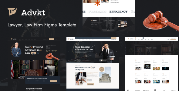 Advkt - Lawyer Attorney amp Law Firm Figma Template TFx