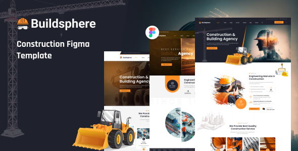 Buildsphere - Construction amp Building Agency Figma Template TFx
