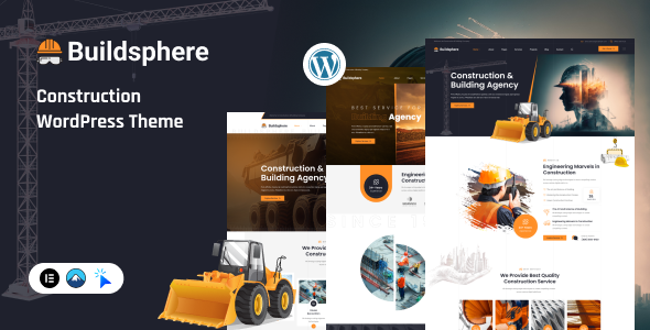 Buildsphere - Construction amp Building Agency WordPress Theme TFx
