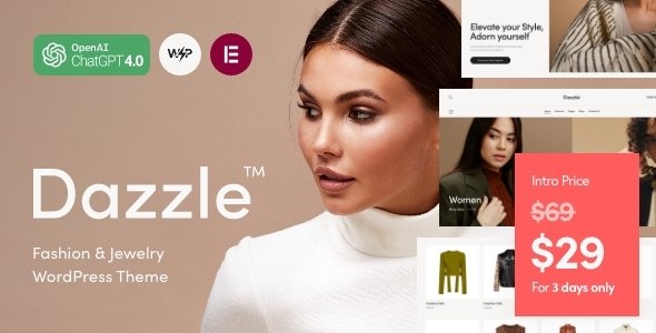 Dazzle  Fashion amp Jewelry WordPress Theme TFx