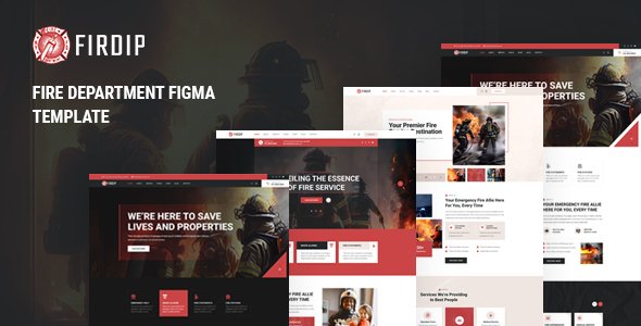 Firdip - Fire Department Figma Template TFx
