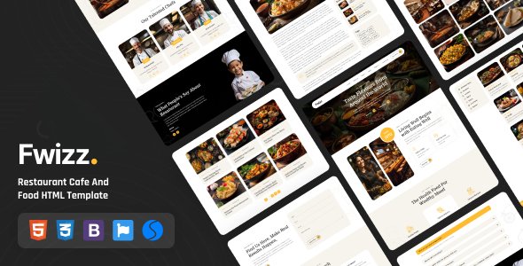 Fwizz - Restaurant Cafe And Food HTML Template TFx
