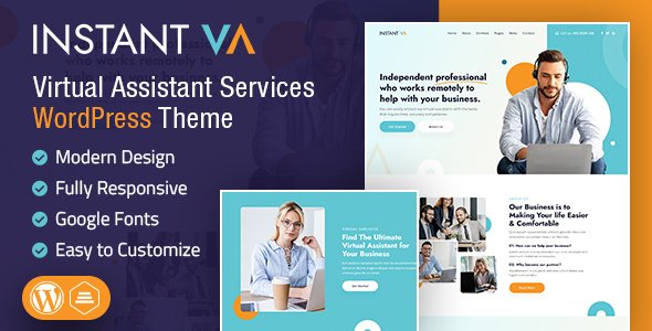 Instant VA  Virtual Assistant WordPress Theme TFx