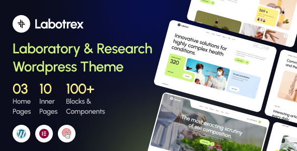 Labotrex - Laboratory amp Science Research WordPress Theme TFx