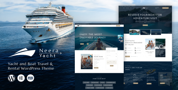 Neera - Yacht and Boat Travel amp Rental WordPress Theme TFx