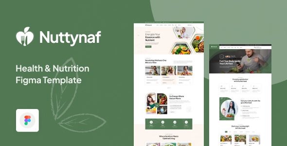 Nuttynaf - Health amp Nutrition Figma Template TFx