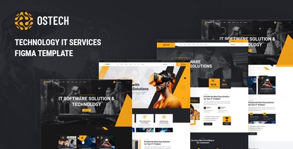 Ostech - Technology IT Services Figma Template TFx