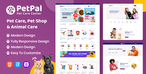 Petpal - Pet Care and Pet Shop Template TFx