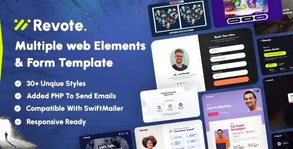 Revote - Multiple Web Elements amp Forms Templates TFx