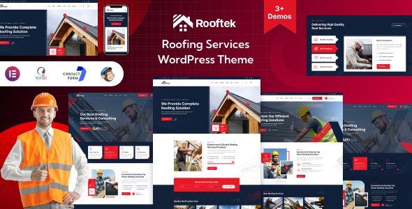 Rooftek - Roofing Services WordPress Theme TFx