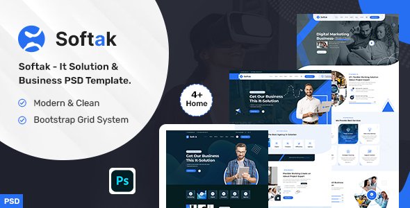 Softak - It Solution amp Business PSD Template TFx