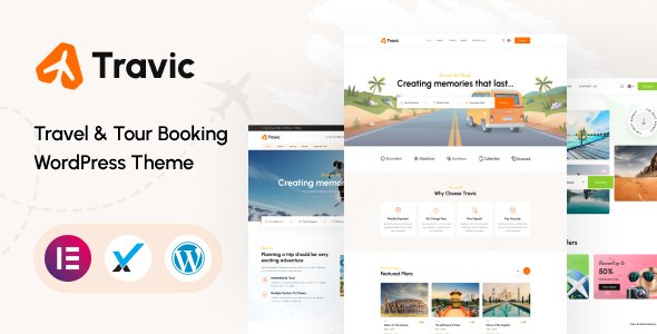 Travic - Tour amp Travels Agency WordPress Theme TFx