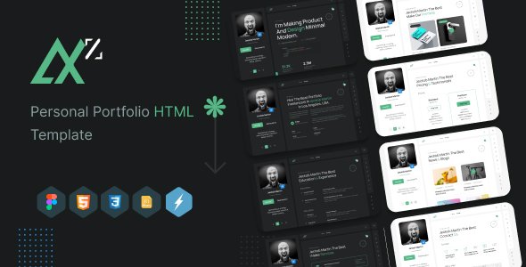 AXZ - Personal Portfolio HTML Template TFx