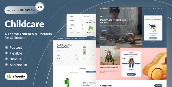 Childcare - Kids Toys Store Responsive Shopify 20 Theme TFx