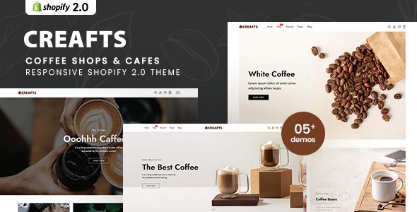 Creafts - Coffee Shops amp Cafes Shopify 20 Theme TFx