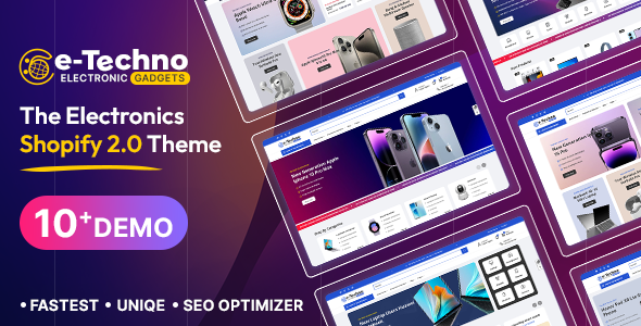 E-Techno - Shopify Theme for Electronics Technology Multipurpose Shopify Theme TFx