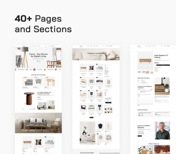 Furnix  eCommerce Store Elementor Pro Template Kit TFx