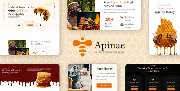 Apinae - Beekeeping and Honey Shop Theme TFx