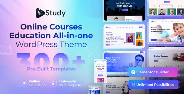 HiStudy - Online Courses amp Education WordPress Theme TFx