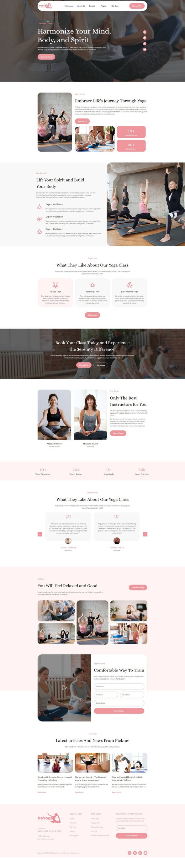 Payoga - Meditation amp Yoga Studio Elementor Template Kit TFx