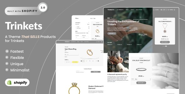 Trinkets - Modern Jewelry Shopify 20 Theme TFx