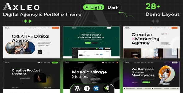 Axleo - Digital Agency WordPress Theme TFx