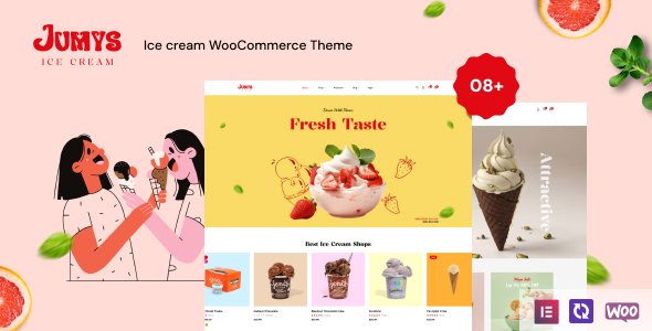 Jumys  Ice Cream WooCommerce Theme TFx WordPress