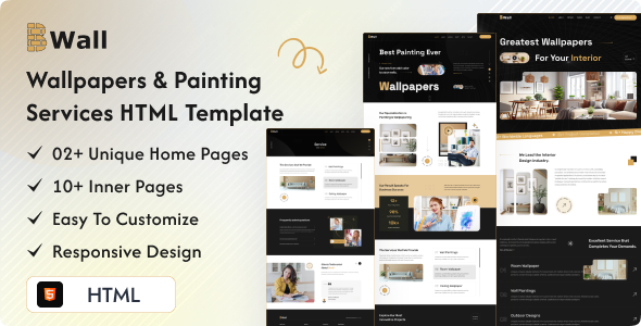 Bwall - Wallpapers and Painting Services HTML Template TFx