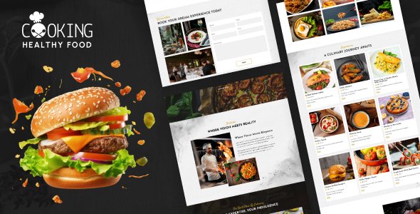 Cooking Healthy Food - Restaurant React Template TFx