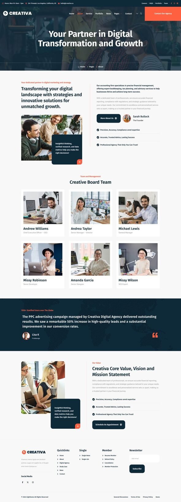 Creativa - Digital Agency Elementor Template Kit TFx