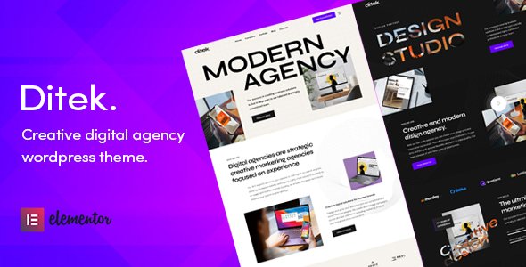 Ditek - Digital Agency Creative Portfolio WordPress Theme TFx