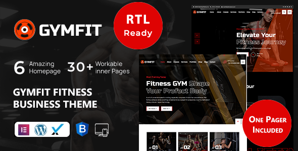 GymFit - Fitness and Gym WordPress Theme amp RTL Ready TFx