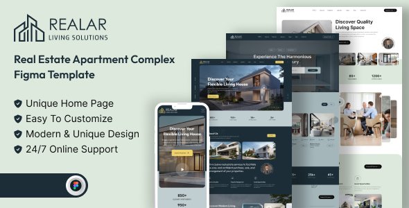 Realar - Real Estate Apartment Complex Figma TFx