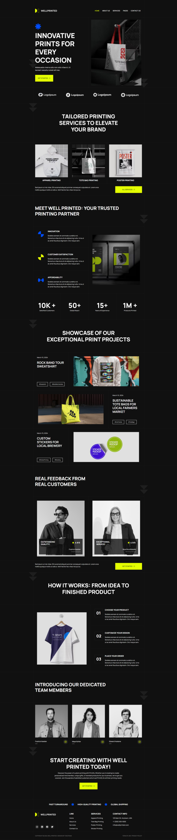 WellPrinted - Print Service Elementor Template Kit TFx