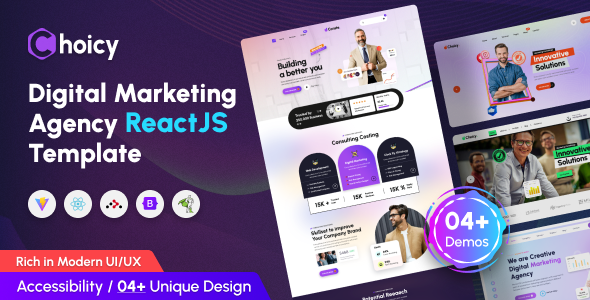 Choicy - Digital Marketing Agency React Template TFx
